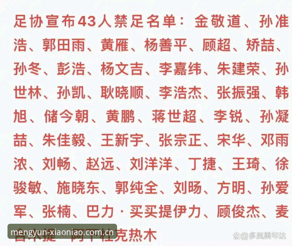足协第三批禁足名单深度梳理——小鸟体育平台信息检索实操教程